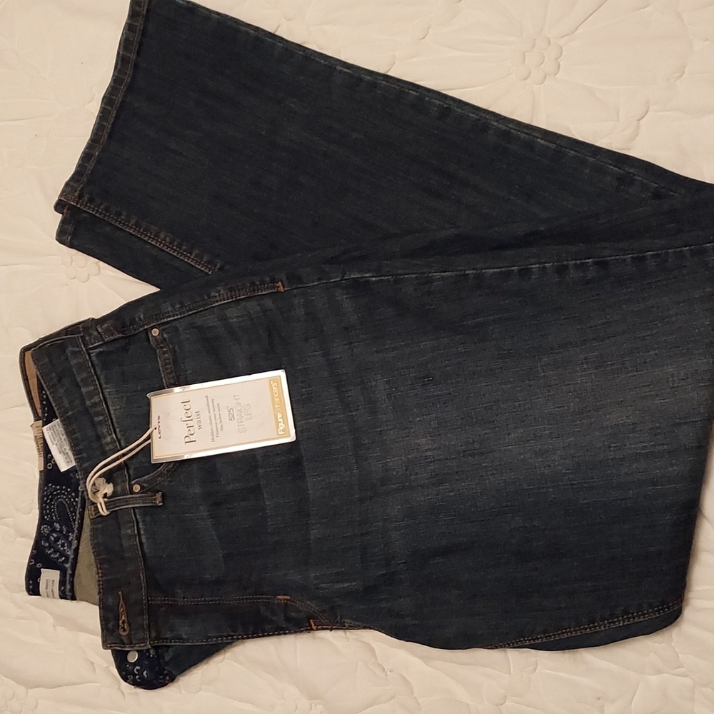 NWT Women's Perfect Waist 525 Straight Leg Jeans Size 16S